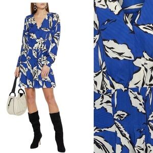 Veronica Beard Blue white floral dress size 6